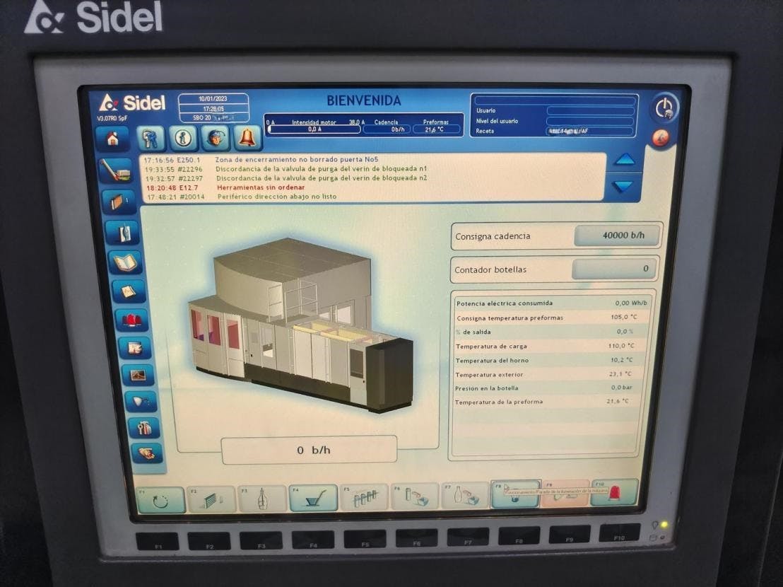 Placa de identificación of SIDEL SBO 20 Universal Eco2 