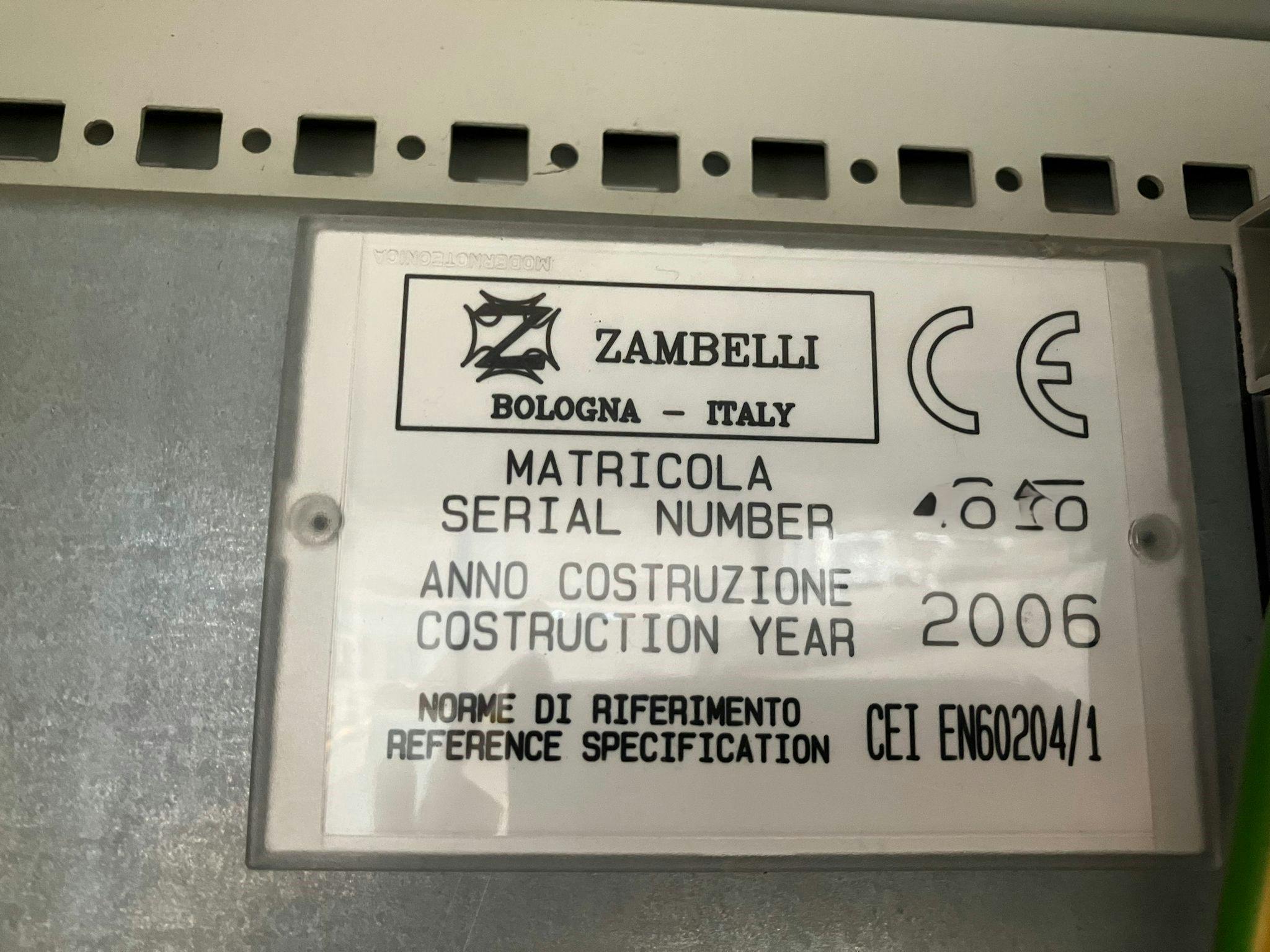 Placa de identificación of Zambelli LFT 50/VCS 